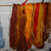 a roll of yarn